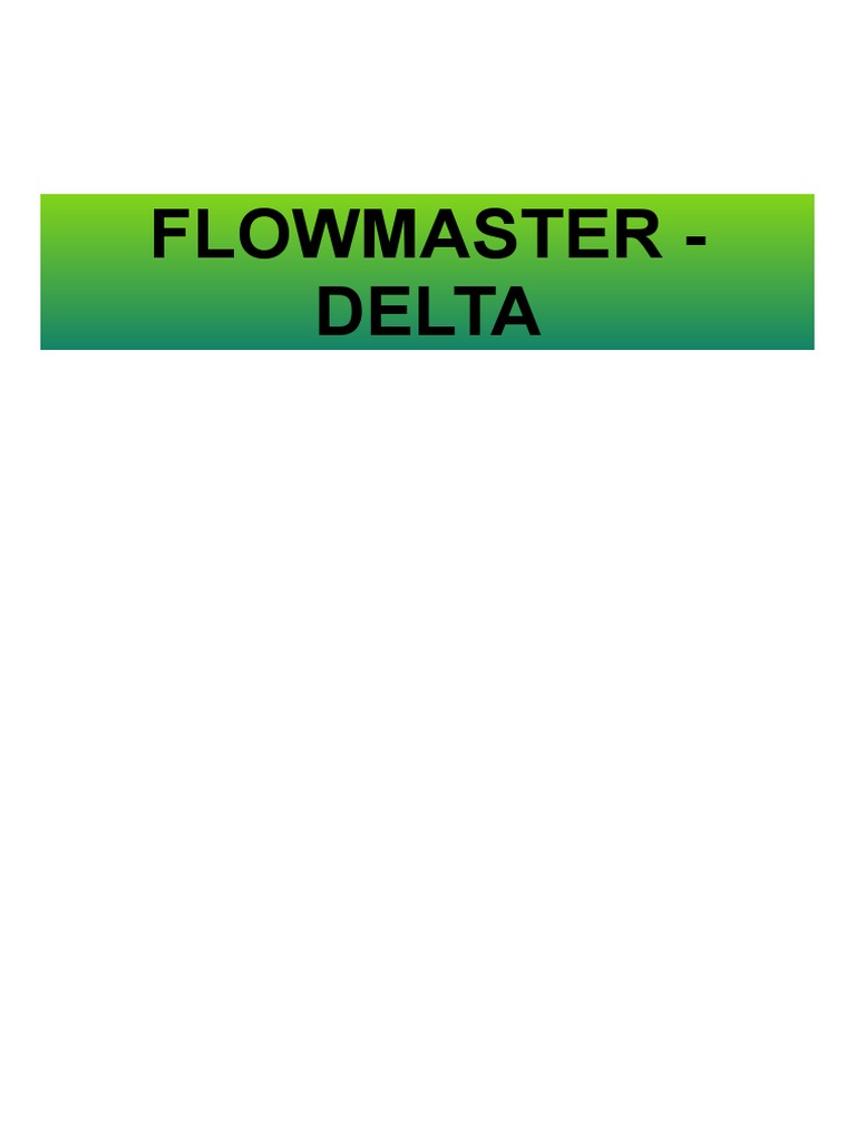 Flowmaster Delta | PDF