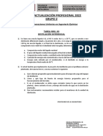 Ciclo de Actualización Profesional 2022 Grupo 2: IQ-601 Operaciones Unitarias en Ingeniería Química