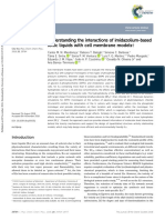 Understanding The Interactions of Imidazolium Based Ionic Liquids With Cell Membrane Models