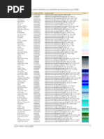 LaTeX Tabla de Colores | PDF | Light | Knowledge Representation