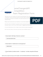 GameChangersMY Competition Team Registration Form MM