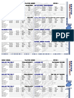 Star Wars Living Force - Among The Stars - Session Checklist Year 2