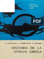 O. Hoffmann A. Debrunner & A. Scherer - Historia de La Lengua Griega