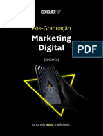 Ementa - Pos Graduacao em Marketing Digital - Conquer