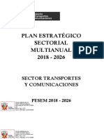 Plan Estratégico Sectorial Multianual 2018 - 2026