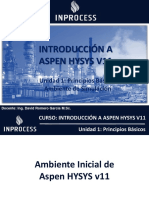 Principios Basicos - Ambiente de Aspen HYSYS v11