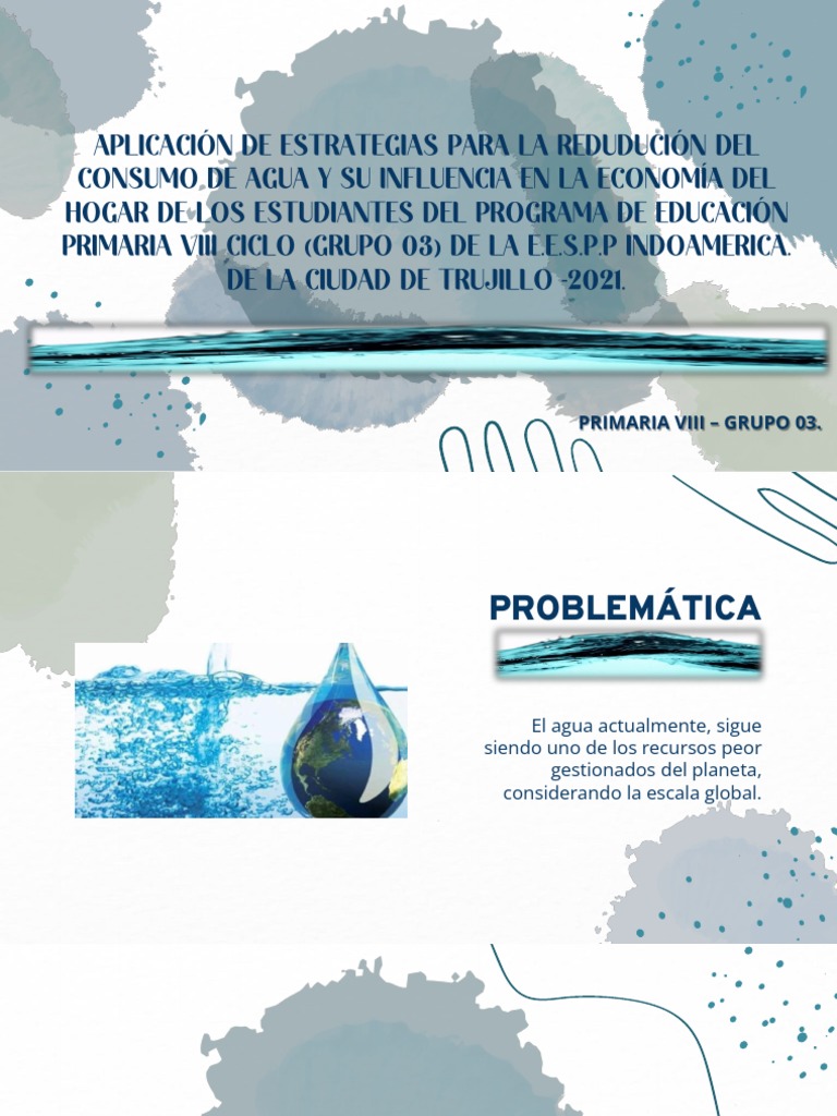 Estrategias para Reducir el Consumo de Agua | PDF | Agua | Consumo ...