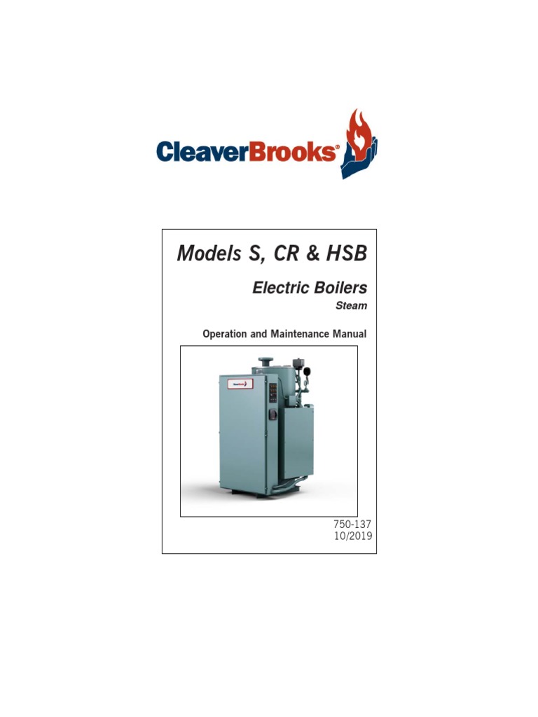 Operation and Maintenance Manual for CleaverBrooks Models S, CR & HSB