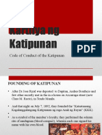 Kartilya NG Katipunan: Code of Conduct of The Katipunan