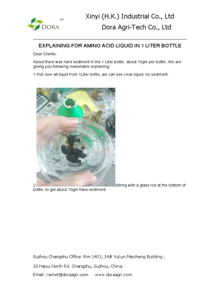 Xinyi (H.K.) Industrial Co., LTD Dora AgriTech Co., LTD Explaining