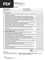 Classroom Observation Form