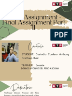 Task: Assignment - Final Assignment Part II