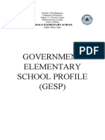 Government Elementary School Profile (GESP)