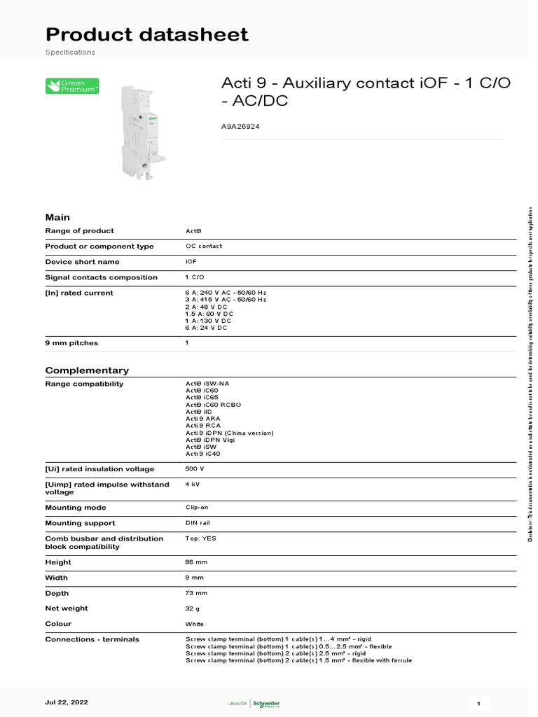Acti 9 IDPN Vigi | PDF | Alternating Current | Electromagnetism