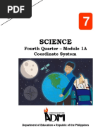 Science: Fourth Quarter - Module 1A Coordinate System