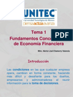 Economía Financiera Marzo 2022 - Exposición Tema 1