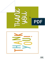 Printable Thank You Cards Page 11