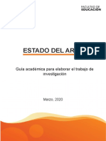 Estado Del Arte - Guía Académica para Elaborar Un Trabajo de Investigación1