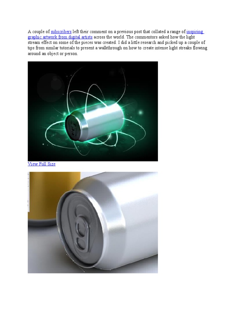 Light Streaks in PDF Adobe Vision