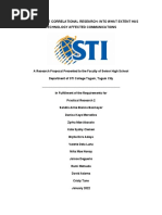 A Quantitative Correlational Research Into What Extent Has Technology Affected Communications