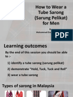 Slides Presentation How To Wear A Tube Sarong