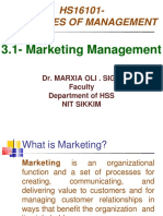 POM 3.1 Marketing Management I