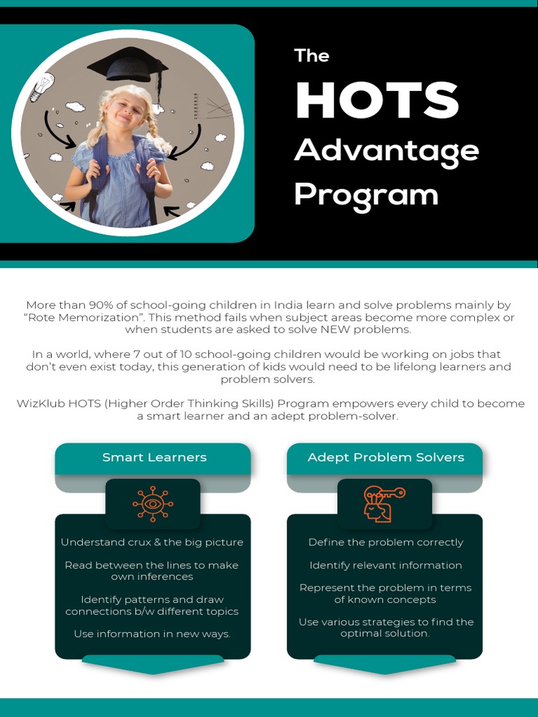 Advantage Program: Smart Learners Adept Problem Solvers | PDF | Thought ...