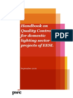 Handbook On Quality Control For Domestic Lighting Sector Projects of EESL