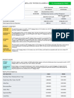 Project Charter Template With Example Data