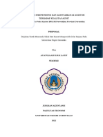 Pengaruh Independensi Dan Akuntabilitas Auditor Terhadap Kualitas Audit (Studi Empiris Pada Kantor BPK RI Perwakilan Provinsi Gorontalo)