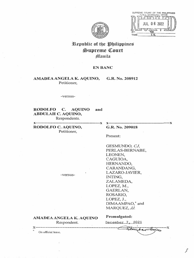 G r no 208912 aquino vs aquino iron curtain rule pdf