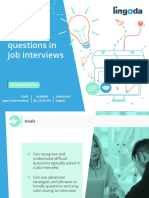 Handling Questions in Job Interviews: Communication
