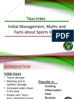 Initial Management, Myths and Facts About Sports Injury