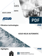 Filtration Technologies: Azud Helix Automatic Azud Luxon