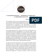 Arturo Manrique Guzmán - La Colaboración Eficaz Alentando La Corrupción y La Delincuencia