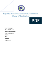 Regent Education & Research Foundation, Group of Institutions