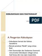 Kebudayaan Dan Masyarakat