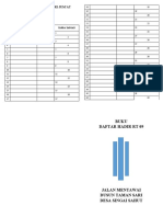 Daftar Hadir Setiap Hari Jumat