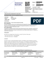 HCV RNA test results for patient M AKRAM