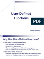 User-Defined Functions