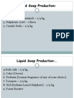 Liquid Soap Production