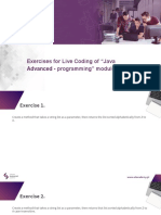 Exercises For Live Coding Java Advanced