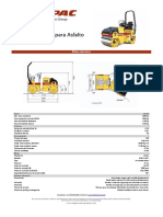 Rodillos Tándem CC102 compactadores asfalto