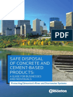 Safe Disposal of Concrete and Cement-Based Products:: A Guide For Businesses and Individuals