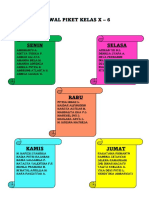 Jadwal Piket X - 6