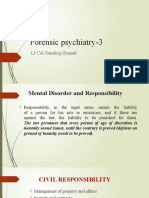 Forensic Psychiatry-3: LT Col Sandeep Bansal