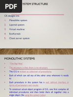 Operating System Structure