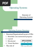 Structure of Operating Systems