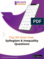 Syllogism Inequality in English 1 22