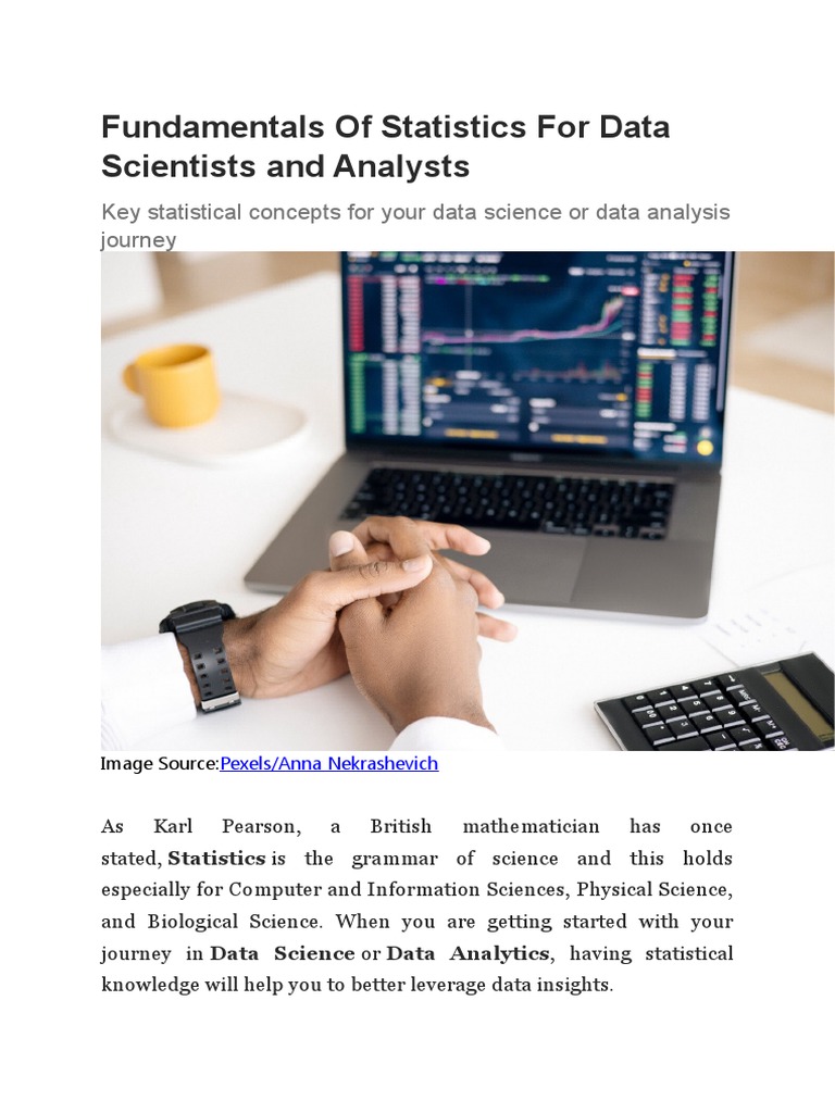 Basic Statistics For Data Science | PDF | Errors And Residuals ...
